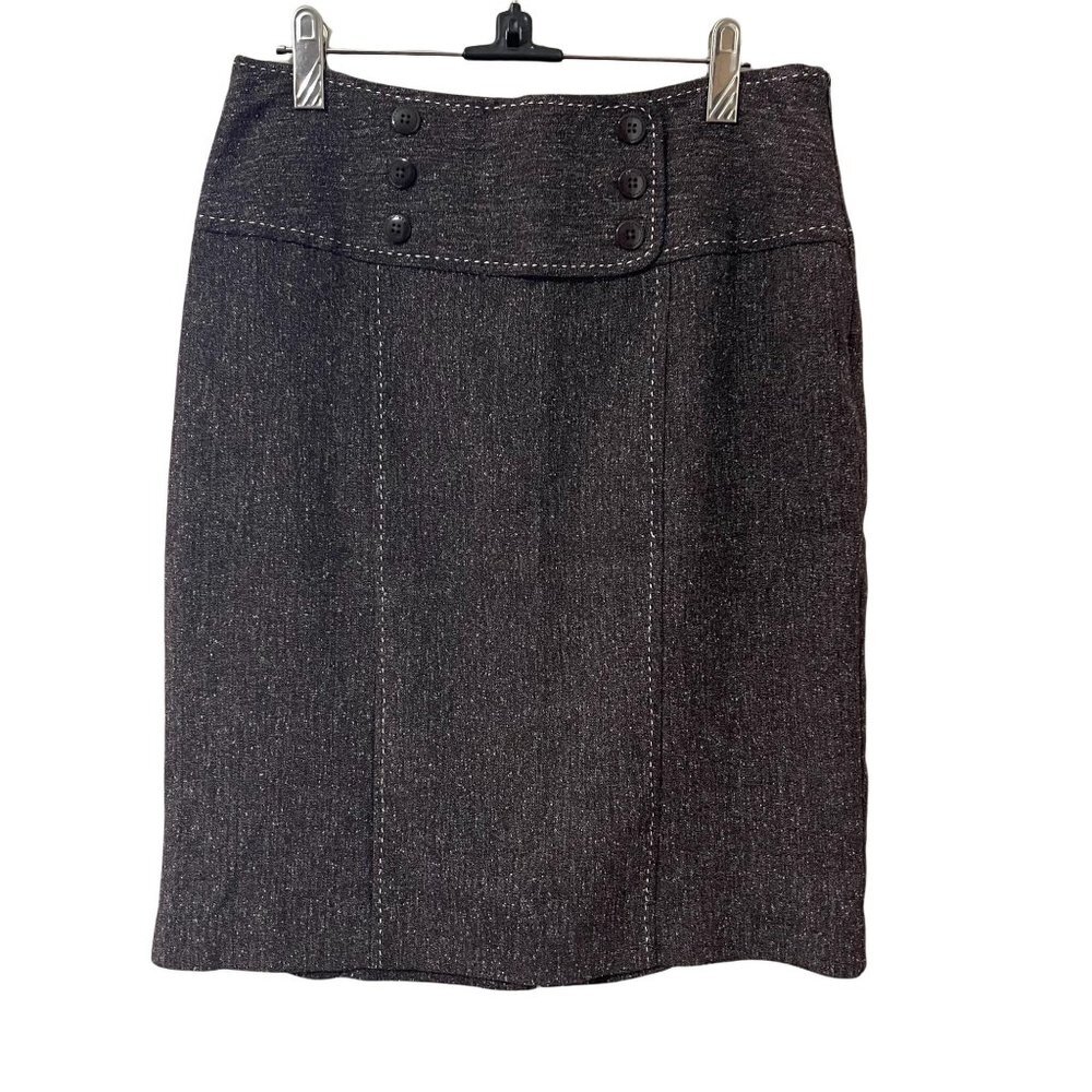 Star City pencil skirt Grey Button Front Design size 9